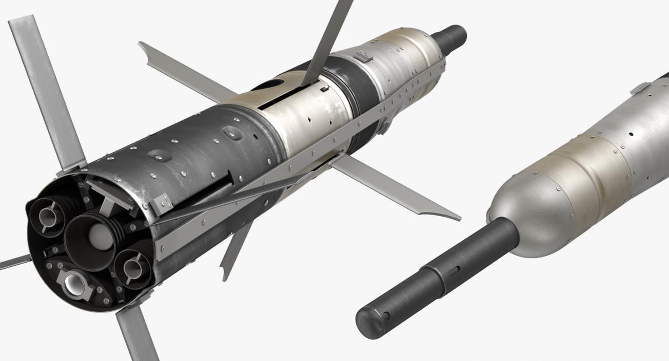 3D BGM 71c TOW Missile Rigged