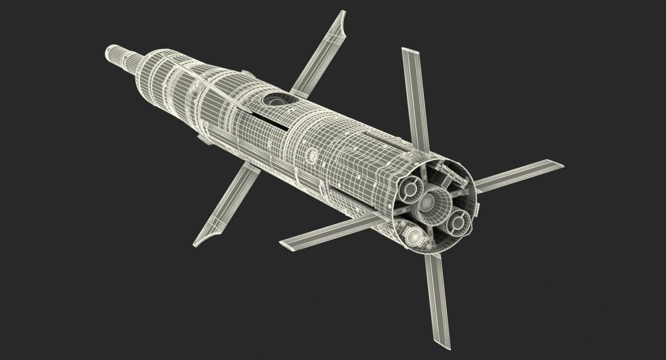 3D BGM 71c TOW Missile Rigged