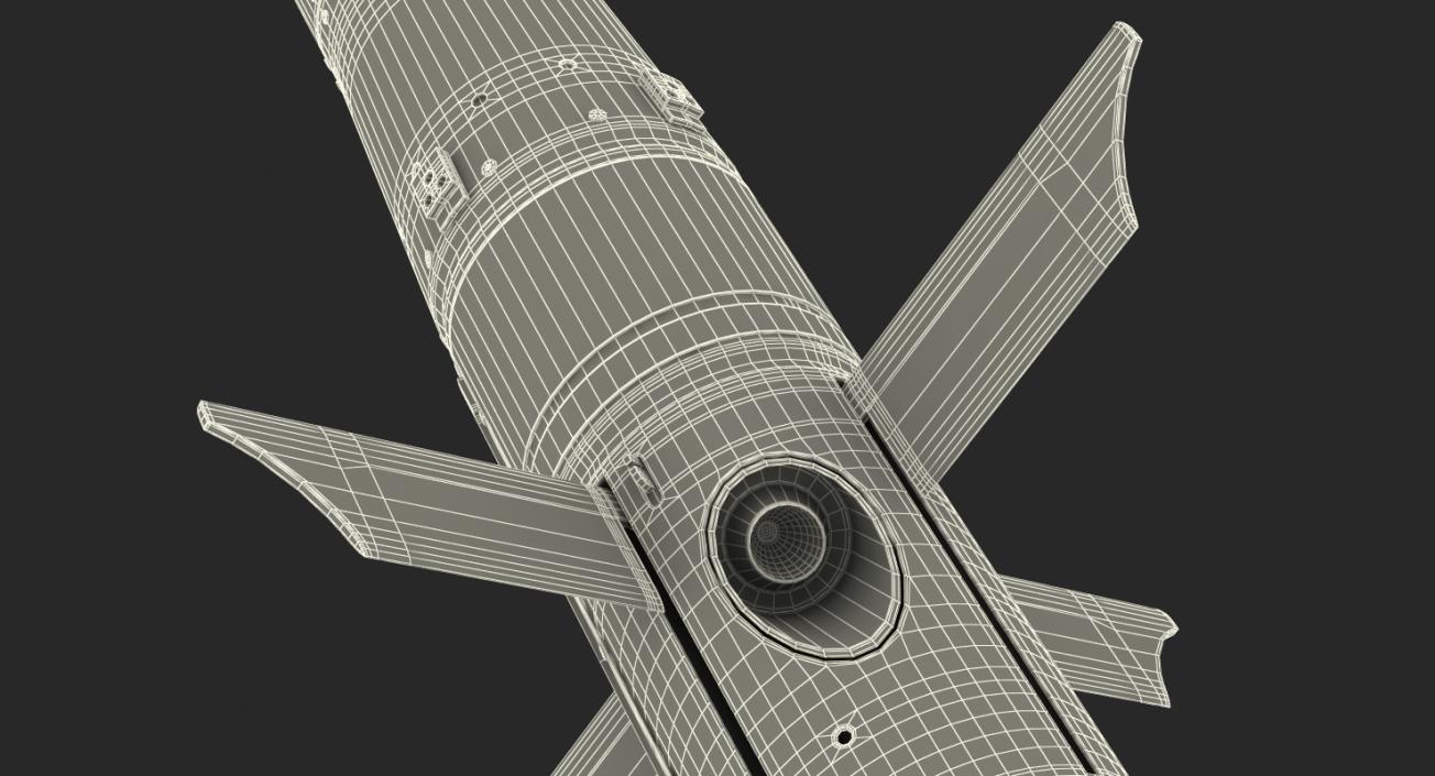 3D BGM 71c TOW Missile Rigged