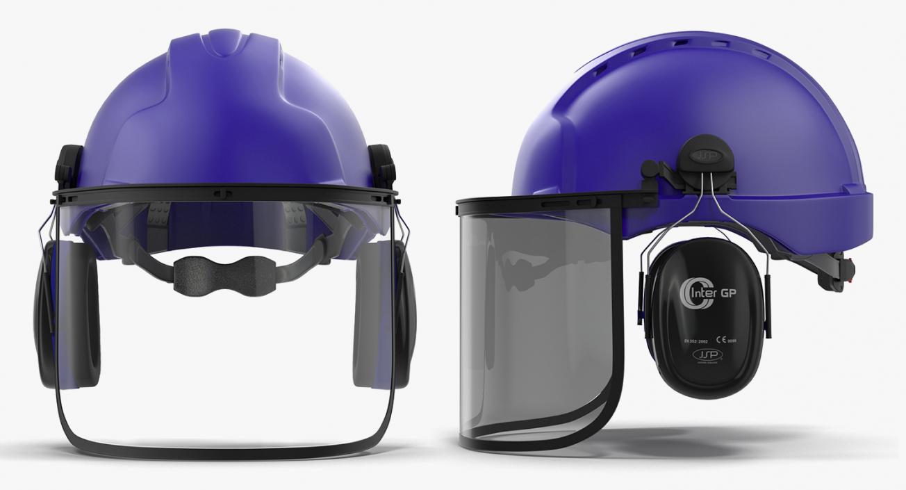 Protective Helmets and Headphones Collection 3D model