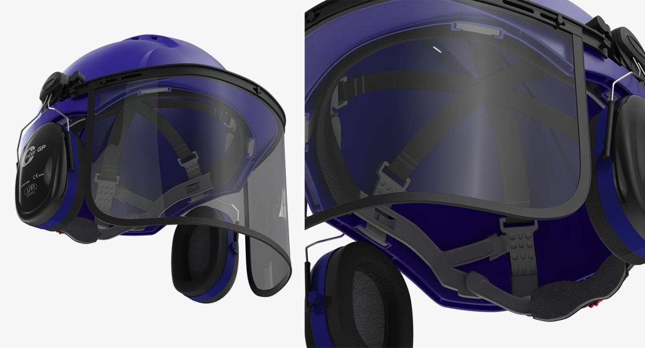 Protective Helmets and Headphones Collection 3D model