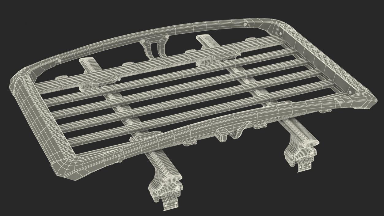 3D model Thule Trail XTL Roof Basket with Wingbar