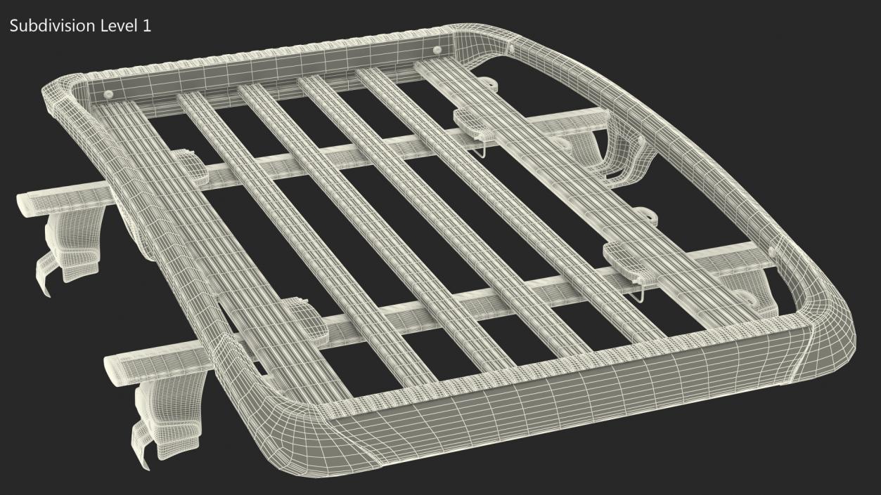 3D model Thule Trail XTL Roof Basket with Wingbar