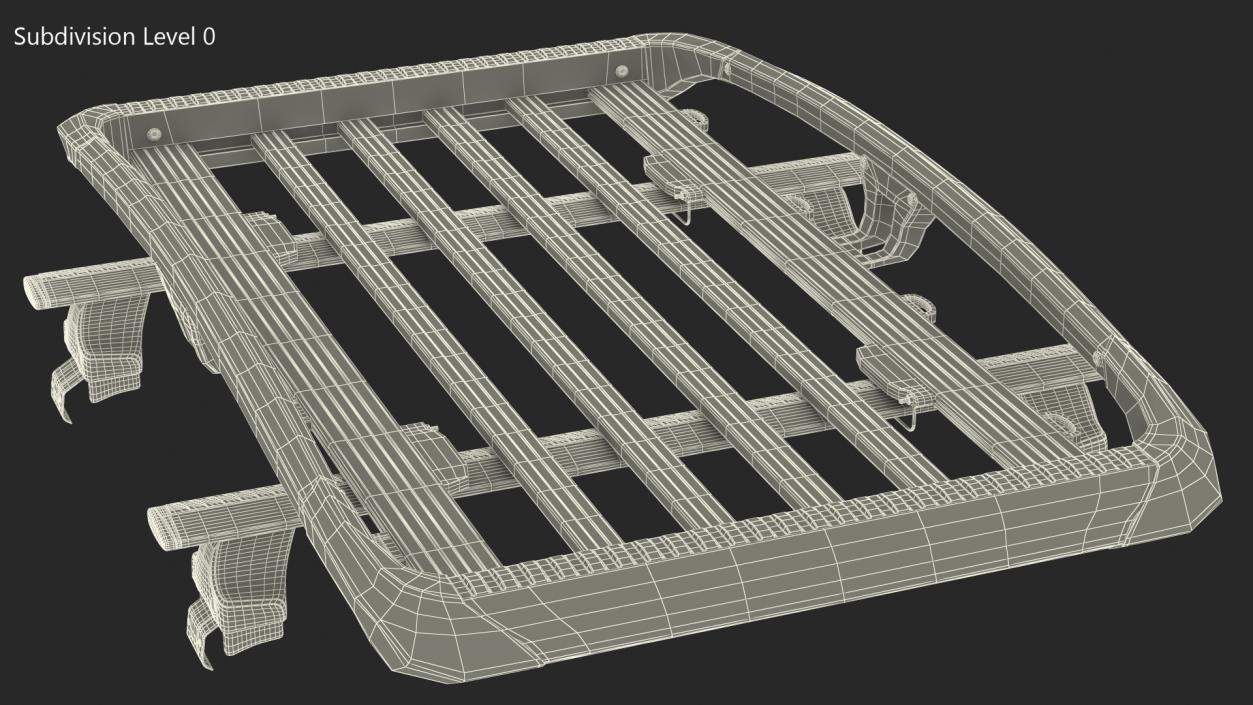 3D model Thule Trail XTL Roof Basket with Wingbar