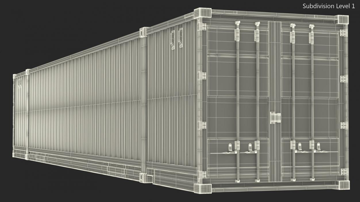 53 Foot High Cube Container 3D