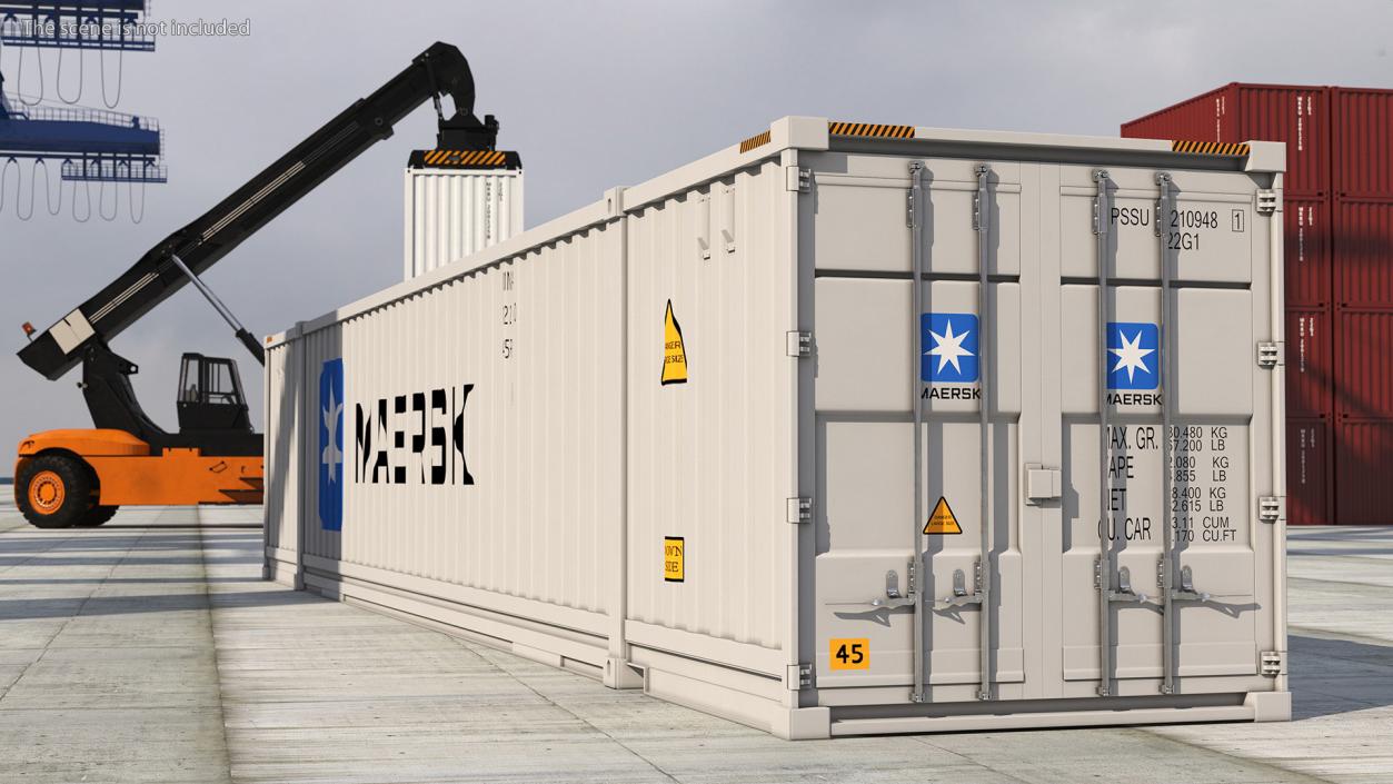 53 Foot High Cube Container 3D