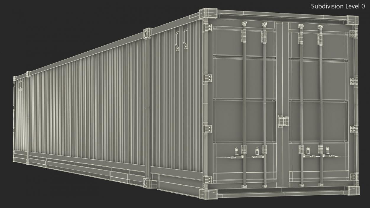 53 Foot High Cube Container 3D