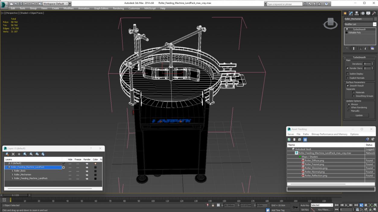 3D Roller Feeding Machine LandPack 2 model