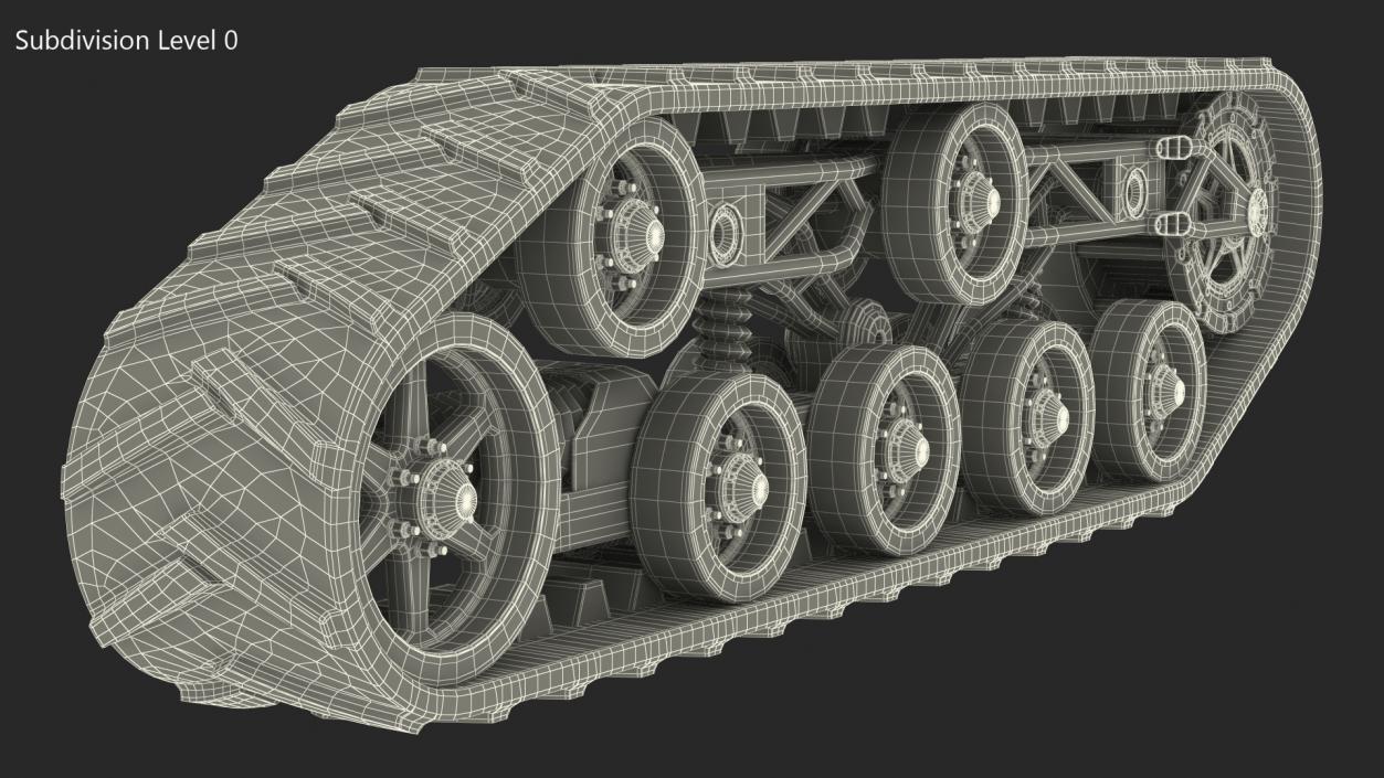 3D Polar Engine Track model