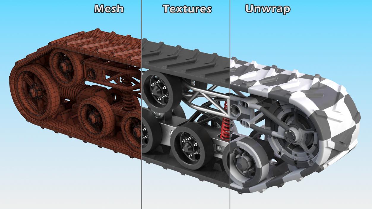 3D Polar Engine Track model