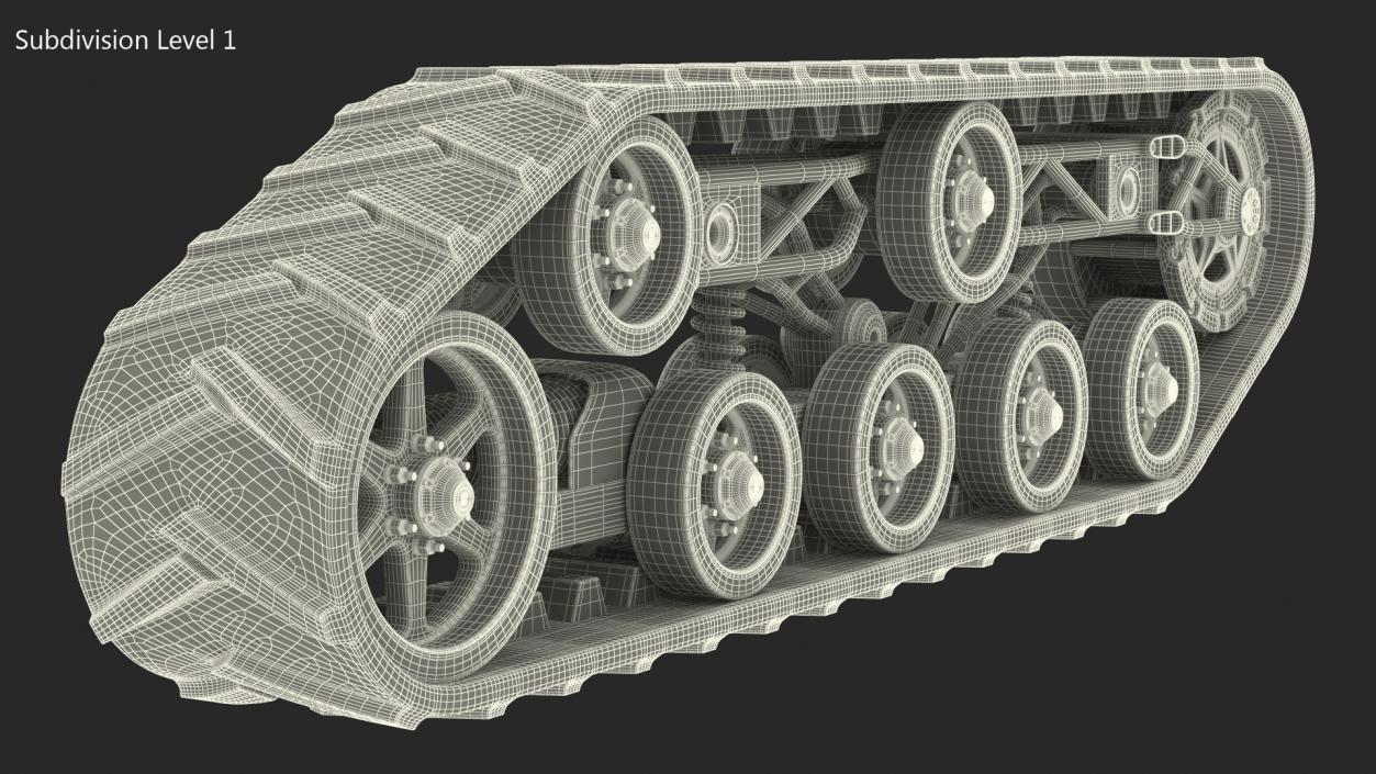 3D Polar Engine Track model