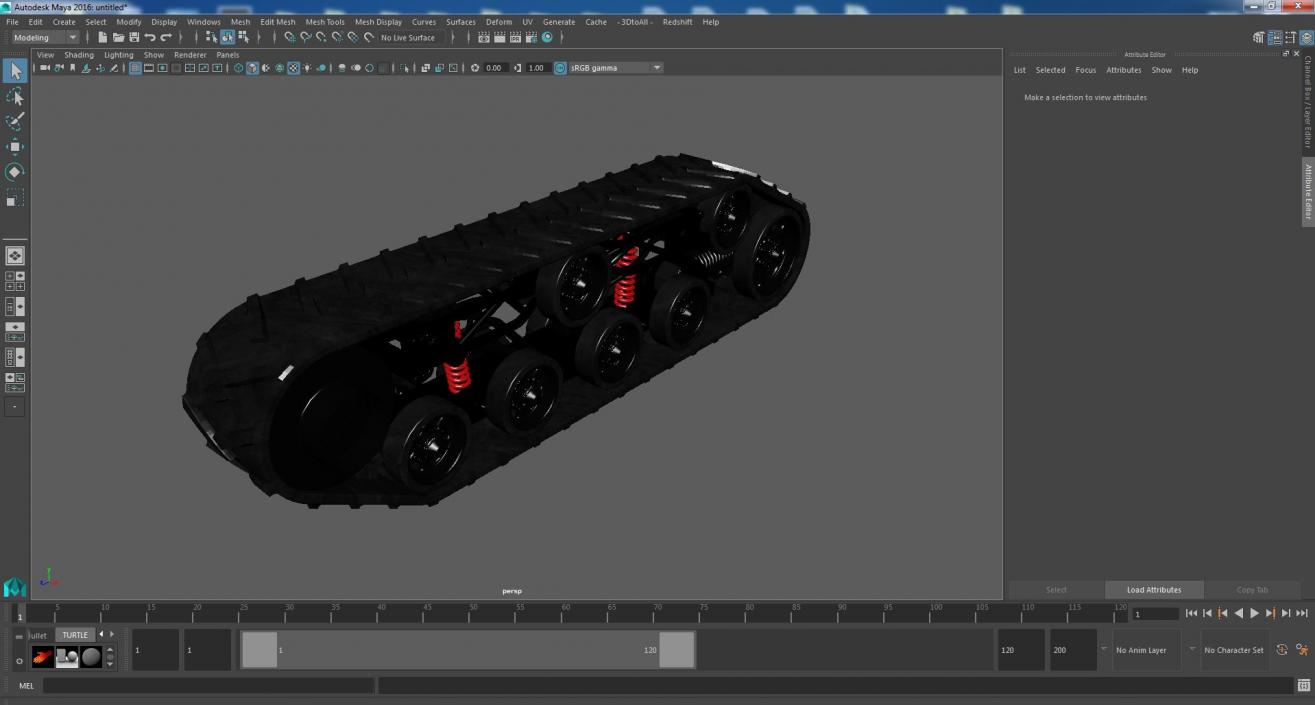 3D Polar Engine Track model