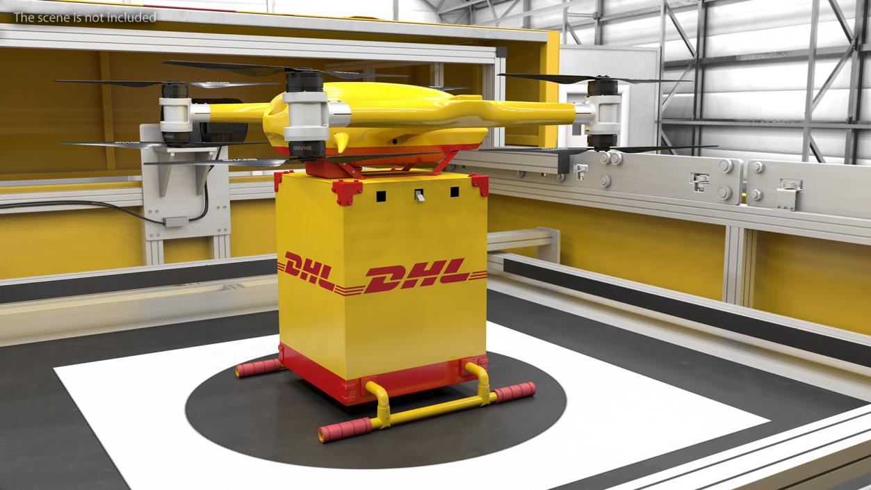 3D model DHL Quadcopter Drone