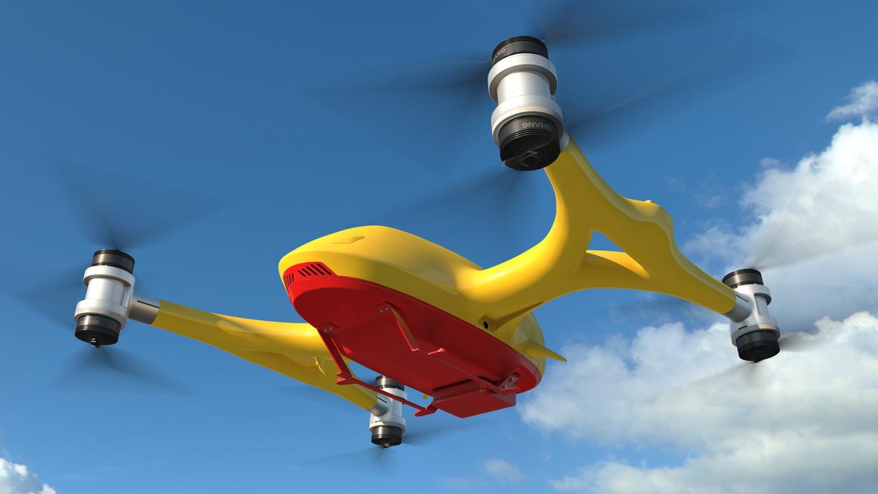 3D model DHL Quadcopter Drone