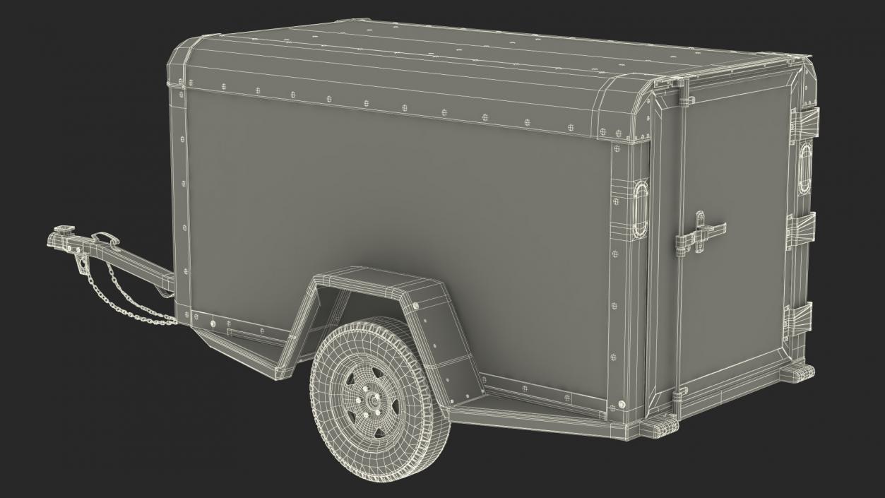 4x8 Cargo Trailer 3D