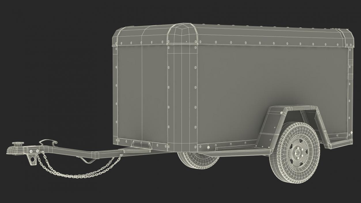 4x8 Cargo Trailer 3D