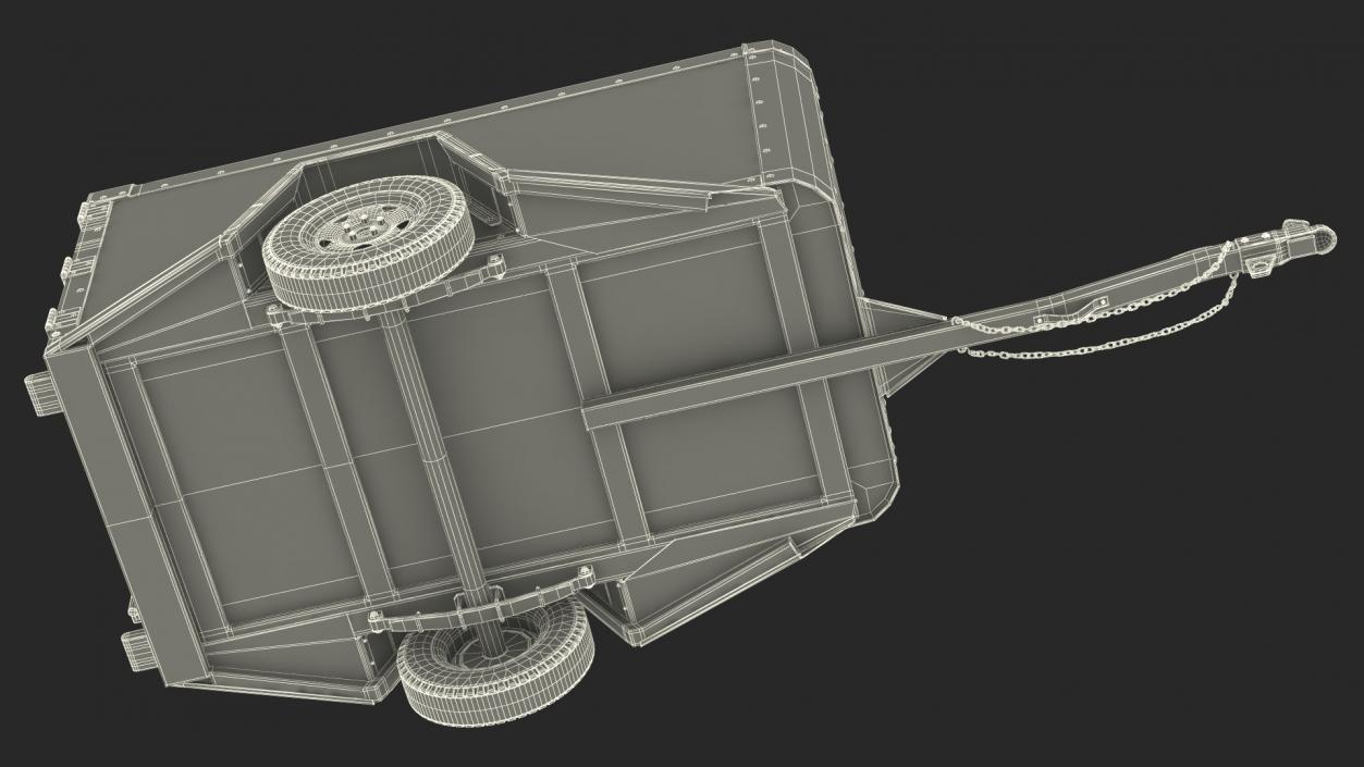 4x8 Cargo Trailer 3D