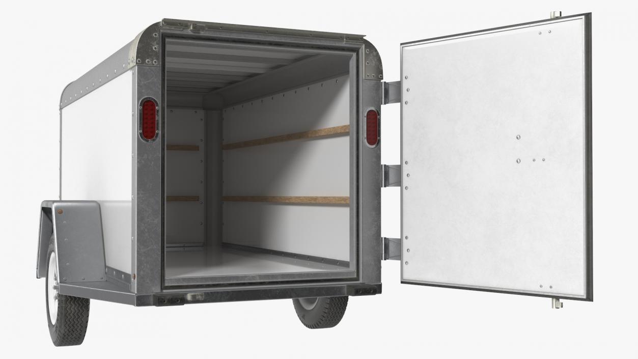 4x8 Cargo Trailer 3D