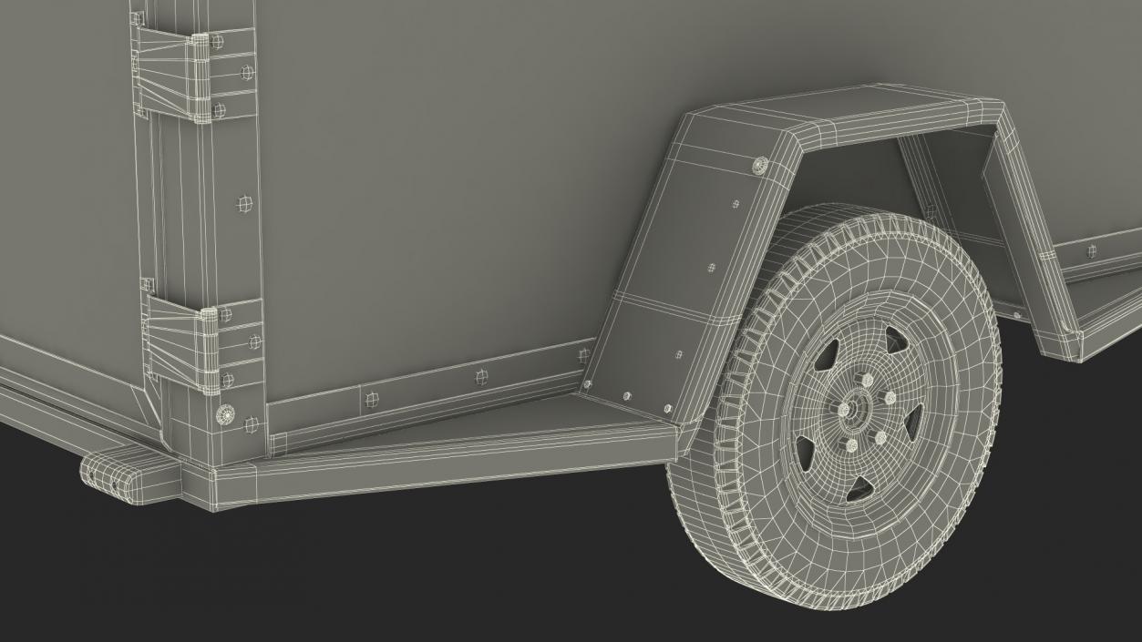 4x8 Cargo Trailer 3D