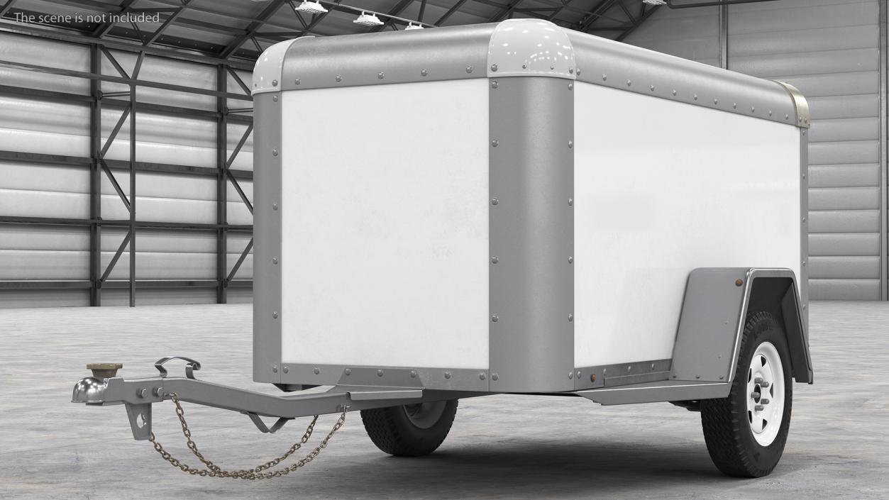 4x8 Cargo Trailer 3D