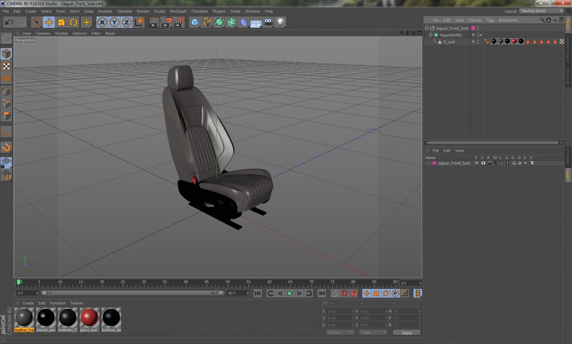 3D Sedan Front Seat