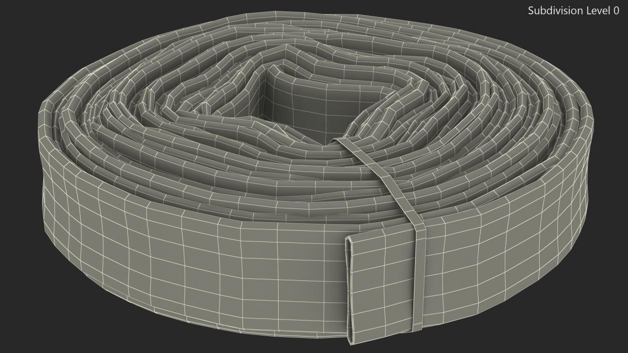 3D Fire Hose Folded