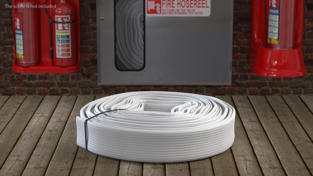 3D Fire Hose Folded