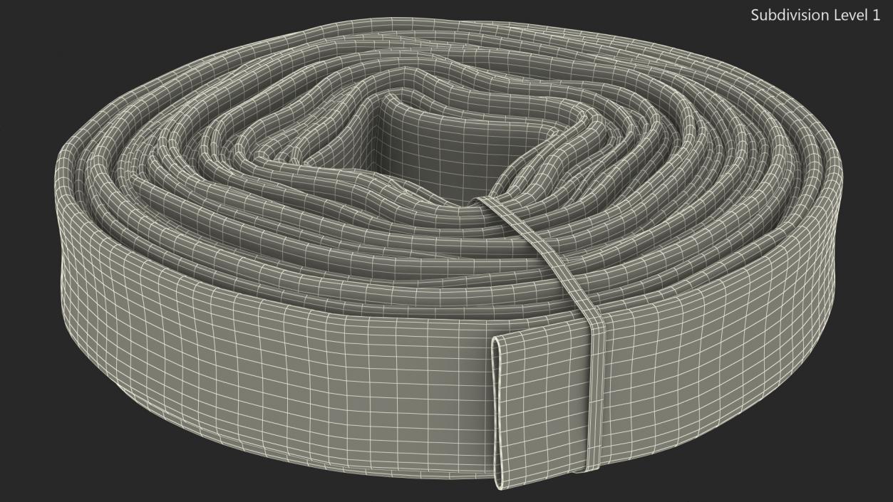 3D Fire Hose Folded