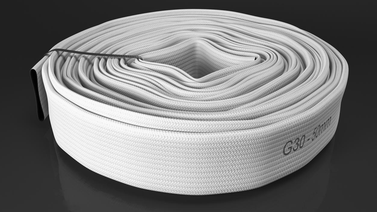 3D Fire Hose Folded