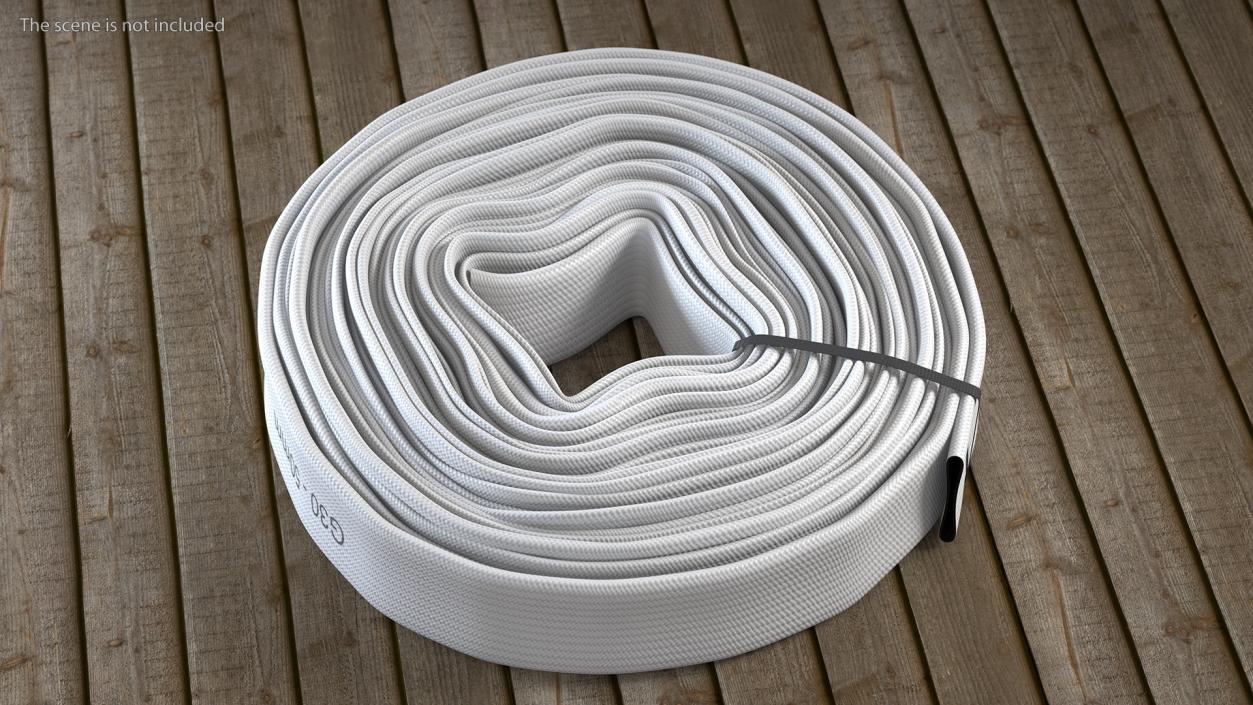 3D Fire Hose Folded