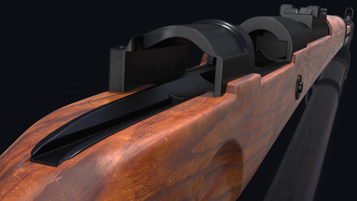 Mauser Kar98k Bolt Action Rifle with Scope 3D