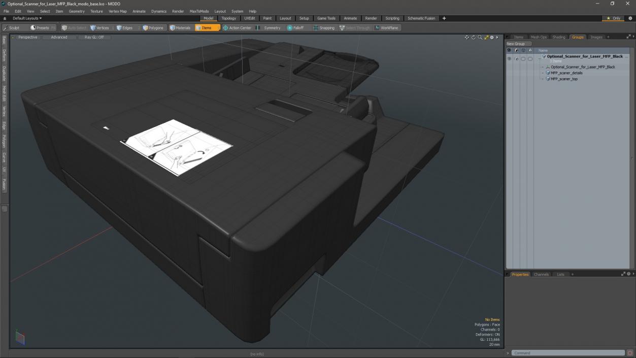 3D Optional Scanner for Laser MFP Black 2 model