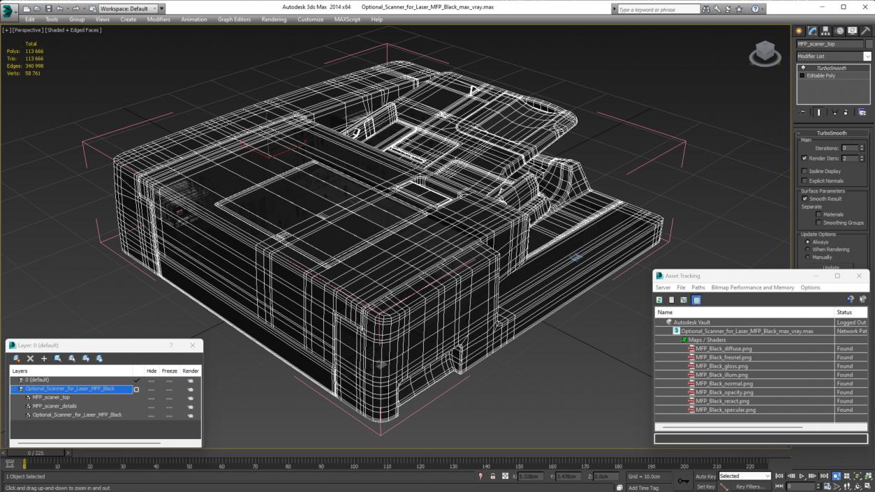 3D Optional Scanner for Laser MFP Black 2 model