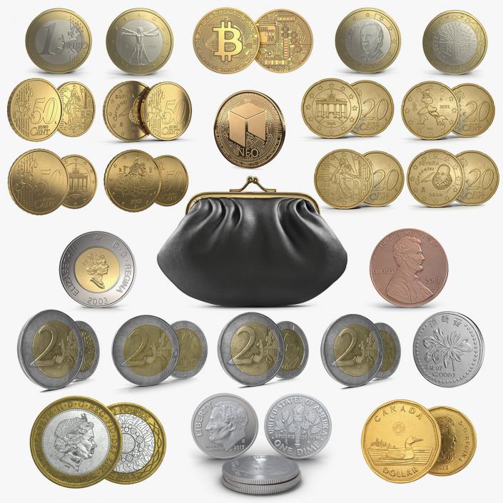 3D Coins Collection 2 model