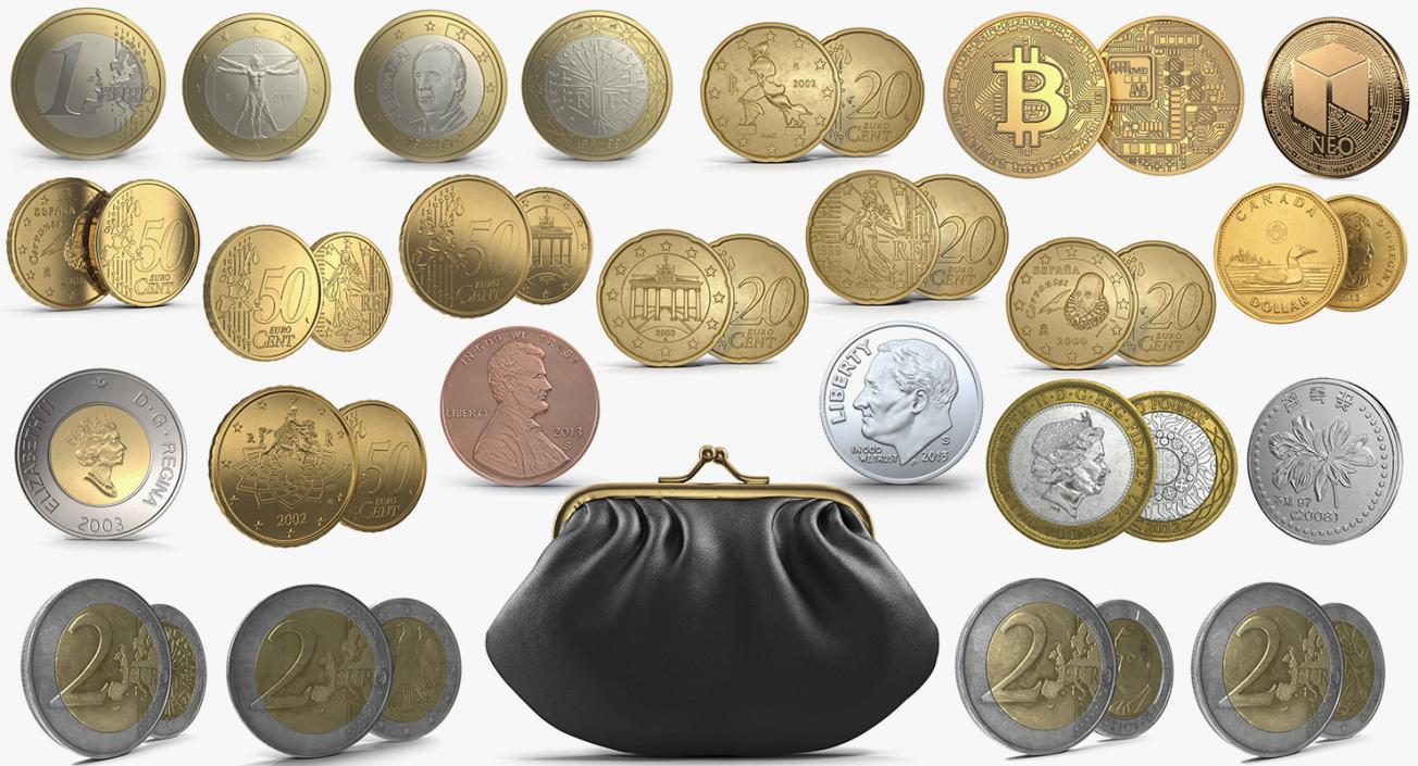 3D Coins Collection 2 model