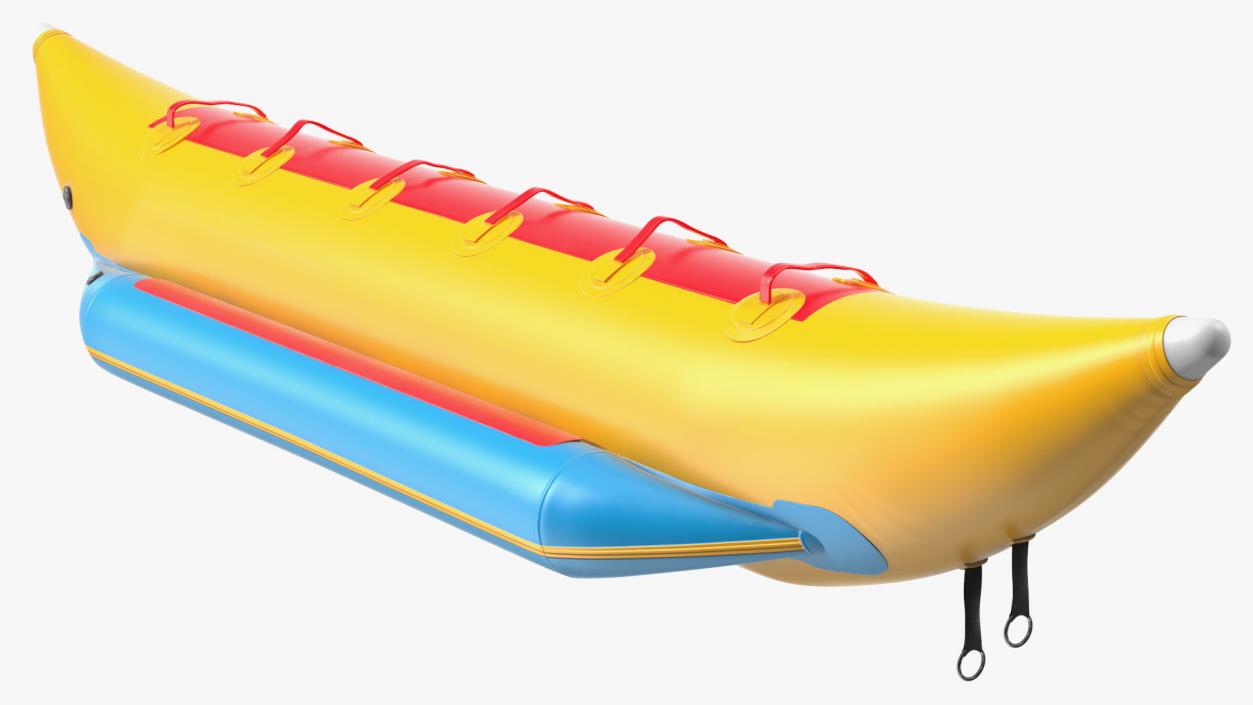 3D Banana Boat With People model