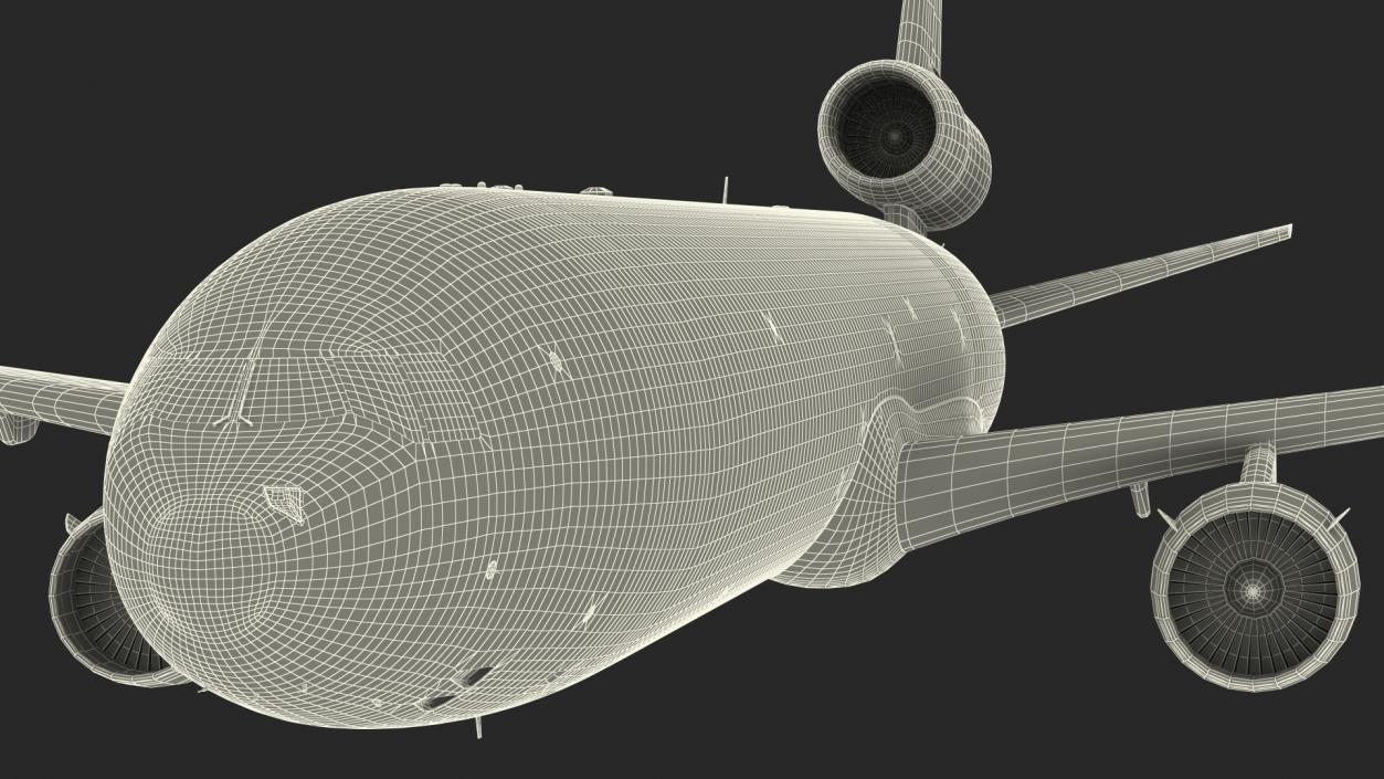 3D McDonnell Douglas MD11 Tri Jet Wide Body Airliner Flight