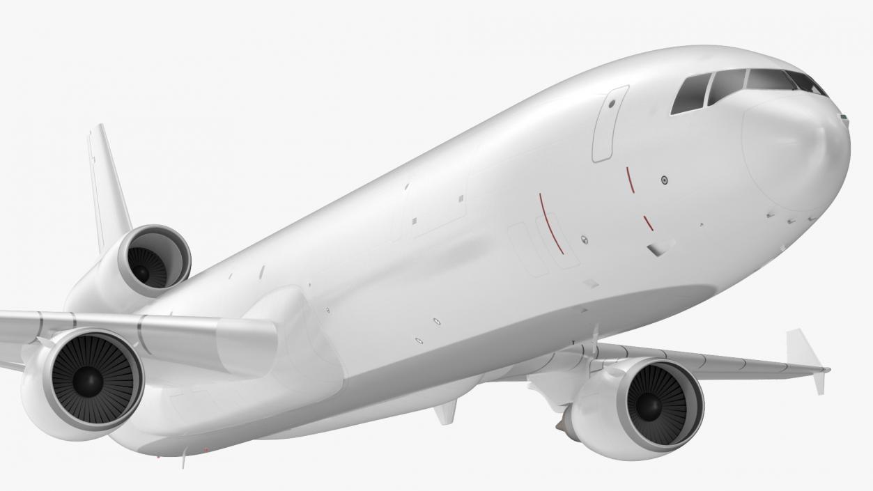 3D McDonnell Douglas MD11 Tri Jet Wide Body Airliner Flight