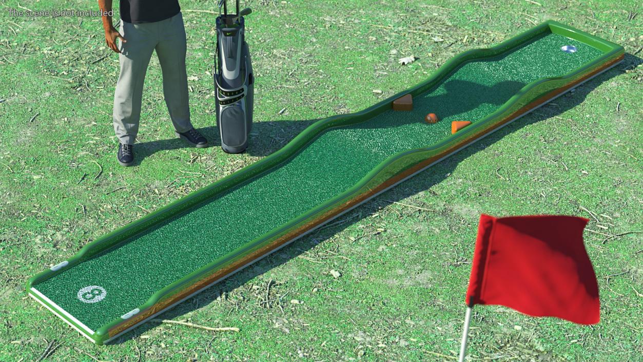 Minigolf 35 Portable Course Hole 8 3D model