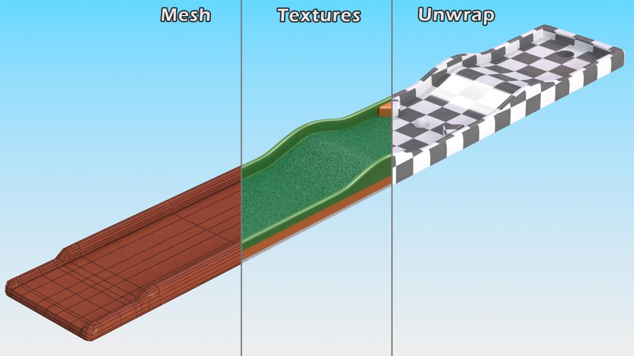 Minigolf 35 Portable Course Hole 8 3D model