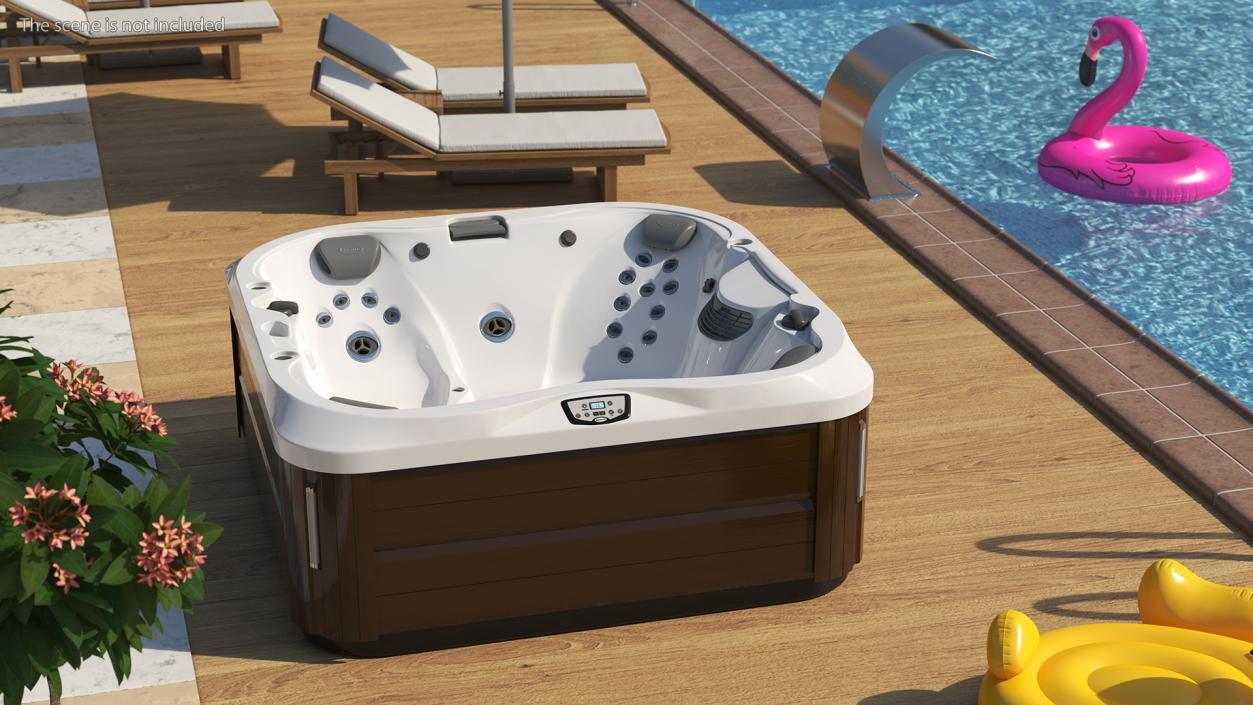 Jacuzzi J 335 Hot Tub Brown 3D