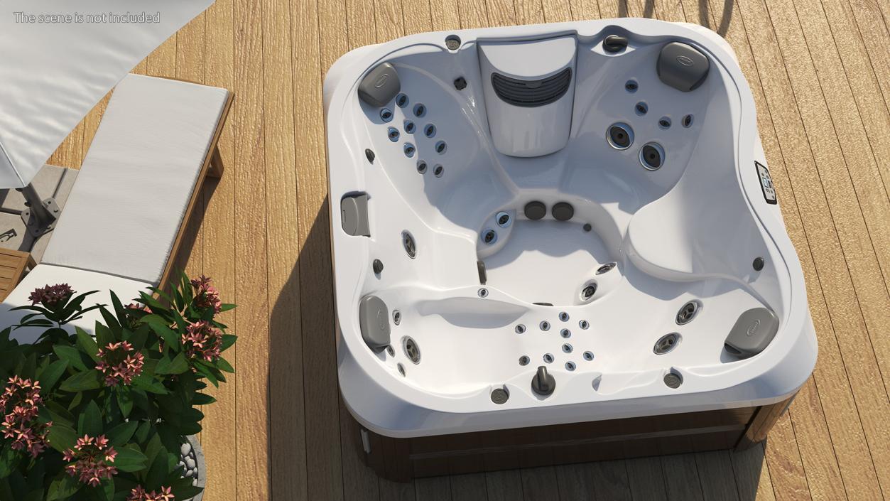 Jacuzzi J 335 Hot Tub Brown 3D