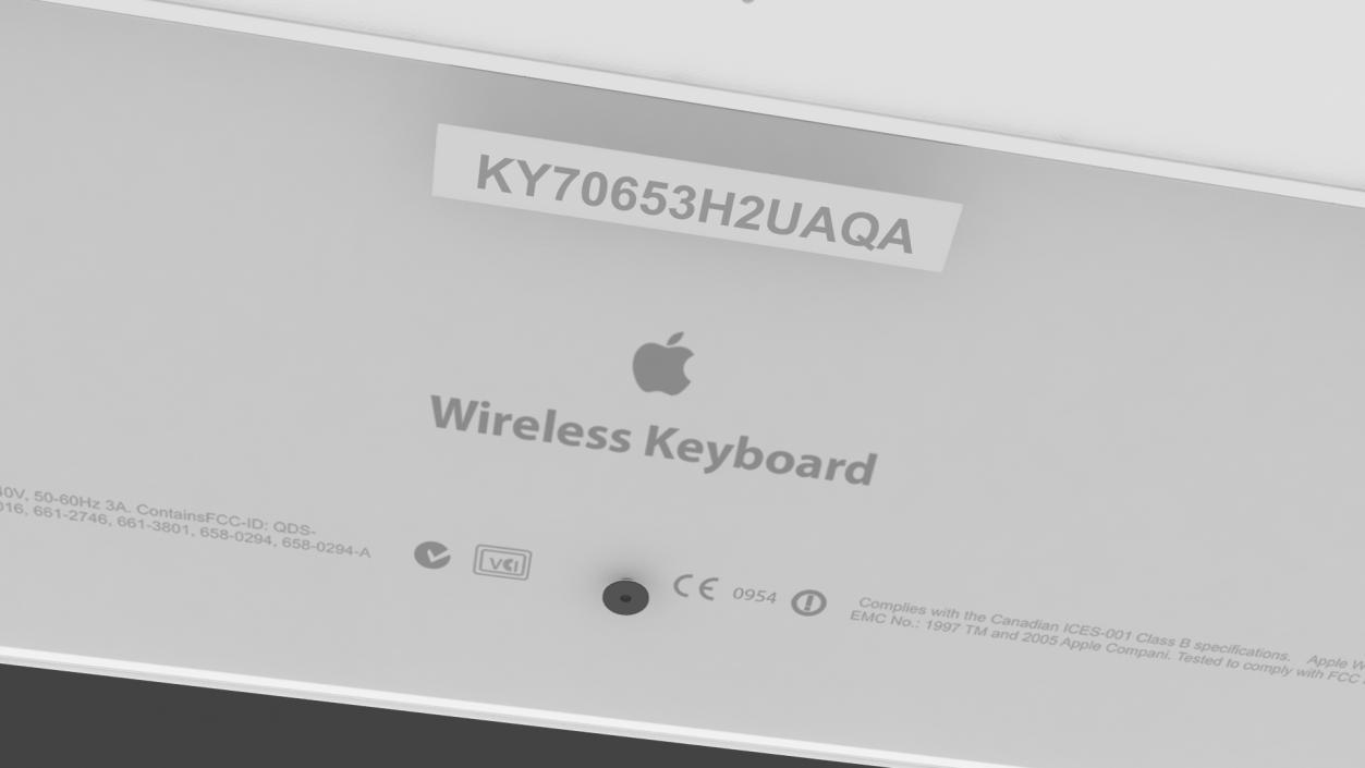 Apple Wireless Computer Keyboard 3D