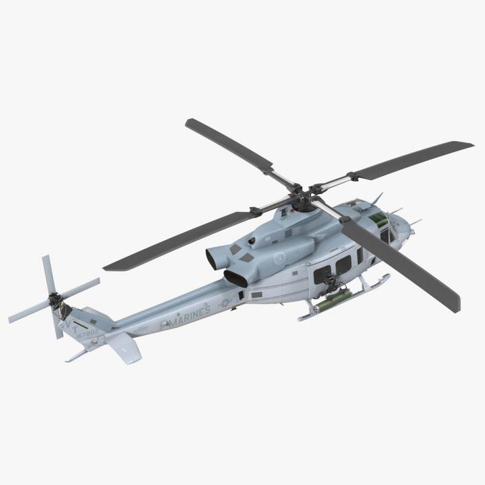 Bell UH1Y Venom Helicopter Rigged for Modo 3D