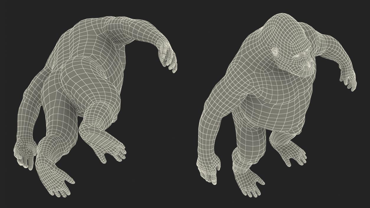 3D Gorilla Basic Pose model