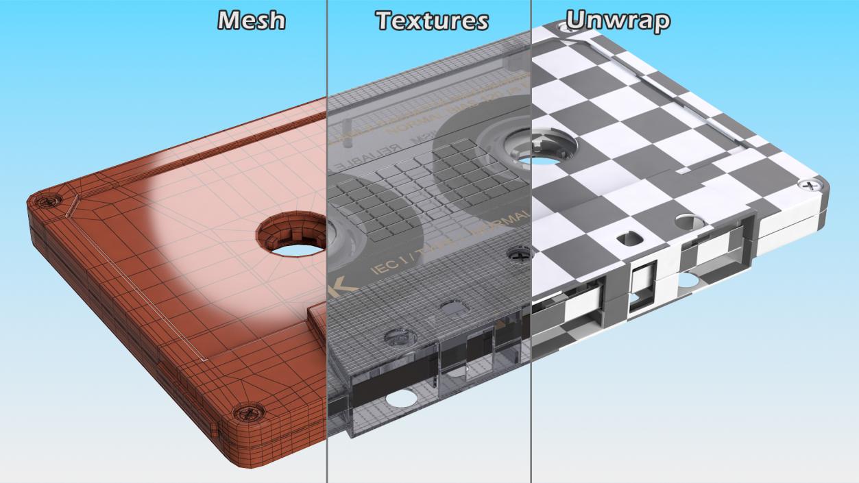 3D TDK D90 Cassette Tape