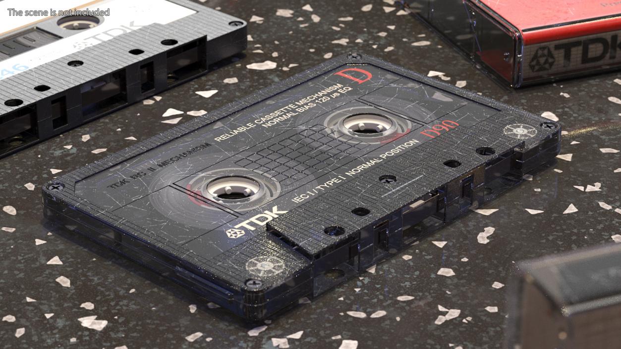 3D TDK D90 Cassette Tape