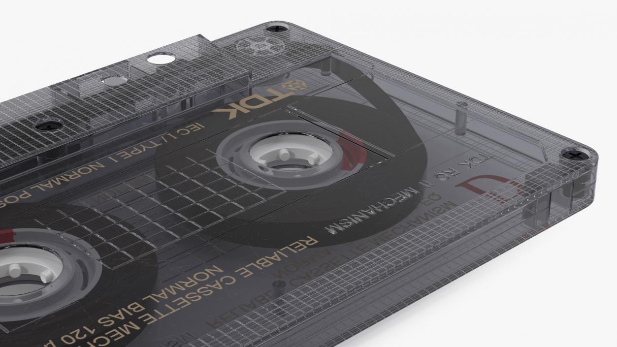 3D TDK D90 Cassette Tape