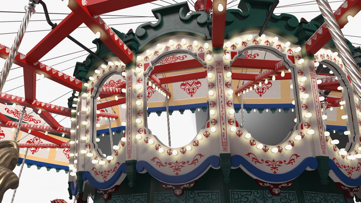 Amusment Park Carousel 3D