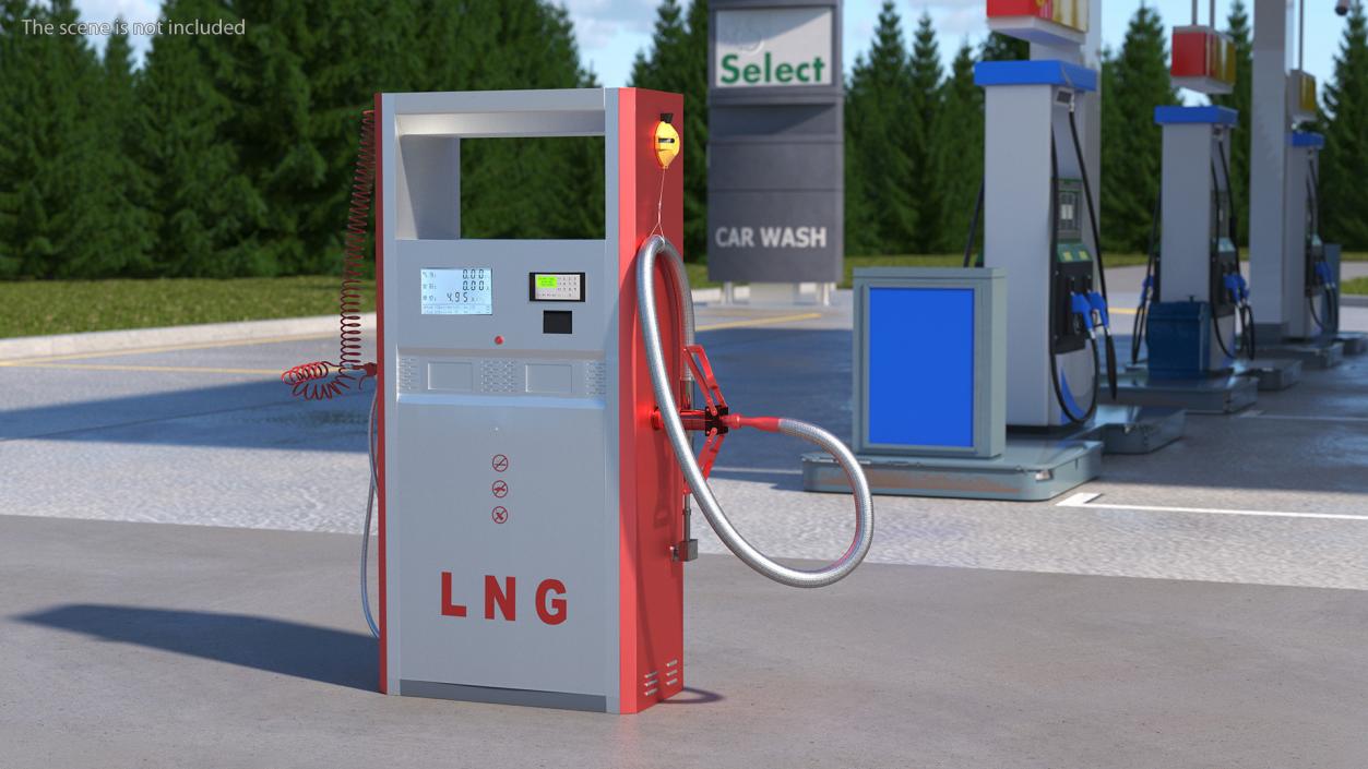 Fuel Dispenser for Liquid Gas 3D model